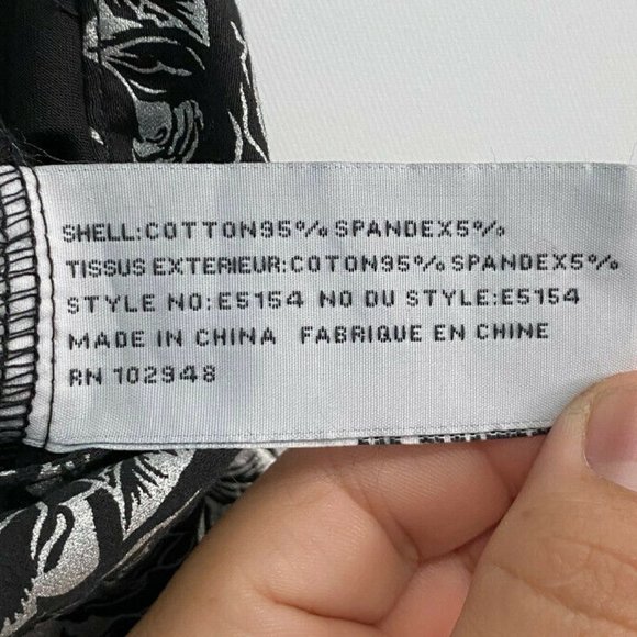 Tulle Black Skirt With Silver Floral Pattern Size S - Picture 4 of 5